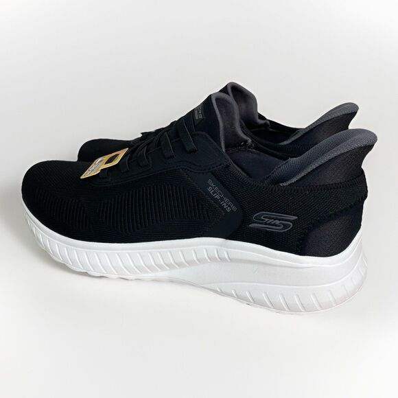 Skechers Slip-Ins Shoes Mens Size 10 Black Low Top Athletic Sneakers 118312 New - Picture 3 of 9